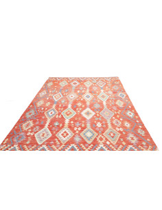 Tappeto Kilim Afghanistan 204x305 Rosso Terraco 2