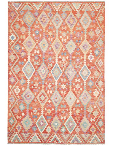 Rug Kilim Afghanistan 203x298 Burnt Orange Mute