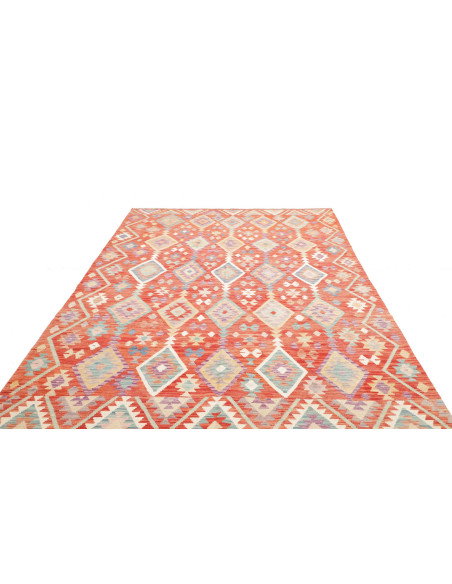 Tappeto Kilim Afghanistan 203x298 Arancio Bruci
