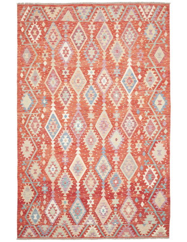 Rug Kilim Afghanistan 204x315 Terracotta Red Re