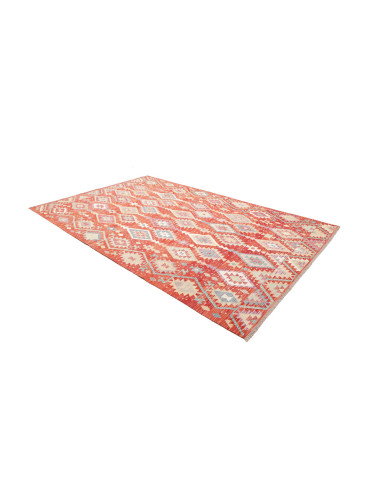 Tappeto Kilim Afghanistan 204x315 Rosso Mattone