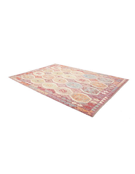 Rug Kilim Afghanistan 210x296 Mauve Pastel
