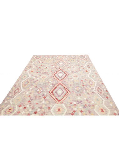Rug Kilim Afghanistan 203x301 Grey-lilac Turquo