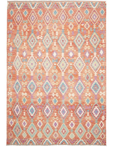 Rug Kilim Afghanistan 207x305 Terracotta Light
