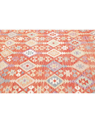 Tappeto Kilim Afghanistan 202x300 Terracotta Bl
