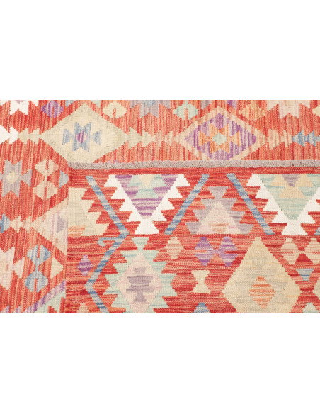 Tappeto Kilim Afghanistan 202x300 Terracotta Bl