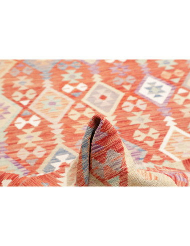 Rug Kilim Afghanistan 202x300 Terracotta Sky Bl