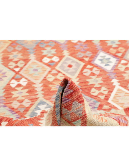 Rug Kilim Afghanistan 202x300 Terracotta Sky Bl