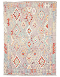 Tappeto Kilim Afghanistan 170x240 Grigio Con Ac