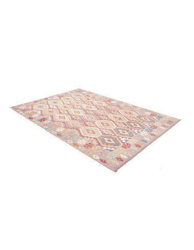 Tappeto Kilim Afghanistan 178x253 Grigio-lavand