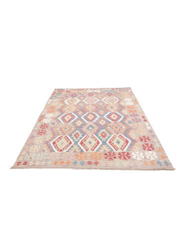 Tappeto Kilim Afghanistan 180x258 Grigio Lavand