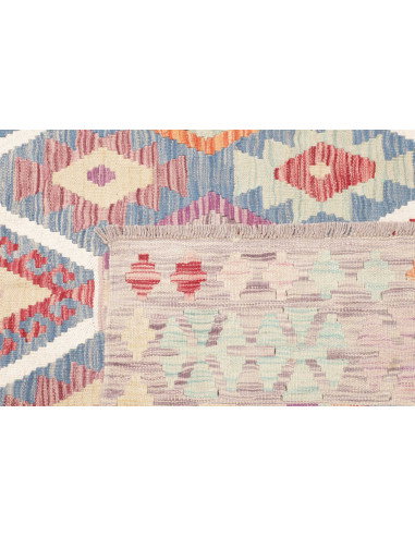 Rug Kilim Afghanistan 180x258 Lavender Grey Blu