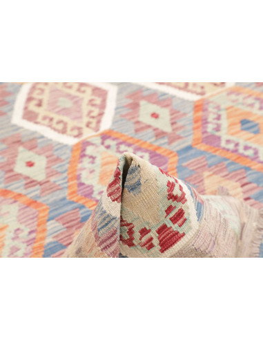 Tappeto Kilim Afghanistan 180x258 Grigio Lavand