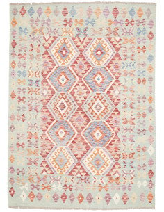 Rug Kilim Afghanistan 168x235 Mint Blue Red
