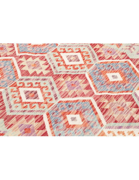 Tappeto Kilim Afghanistan 168x235 Azzurro Menta