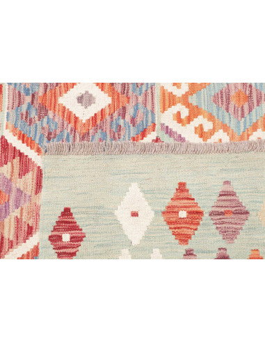 Rug Kilim Afghanistan 168x235 Mint Blue Red