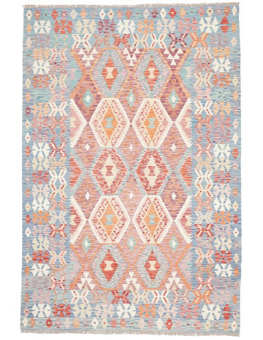 Tappeto Kilim Afghanistan 171x257 Azzurro Aranc