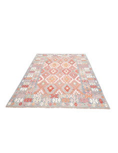 Rug Kilim Afghanistan 171x257 Light Blue Orange 2