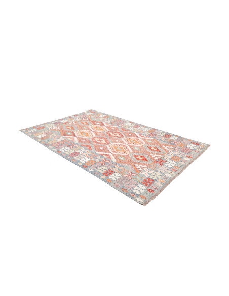 Rug Kilim Afghanistan 171x257 Light Blue Orange