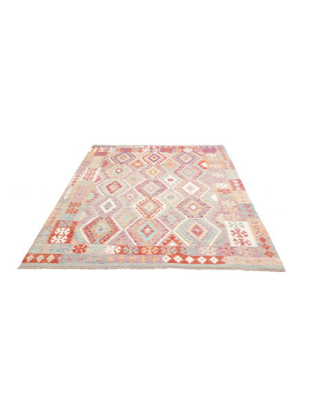 Rug Kilim Afghanistan 183x246 Muted Grey Lavend