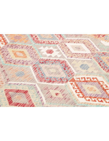 Rug Kilim Afghanistan 183x246 Muted Grey Lavend