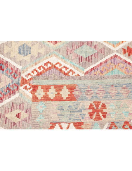 Tappeto Kilim Afghanistan 183x246 Grigio Tenue