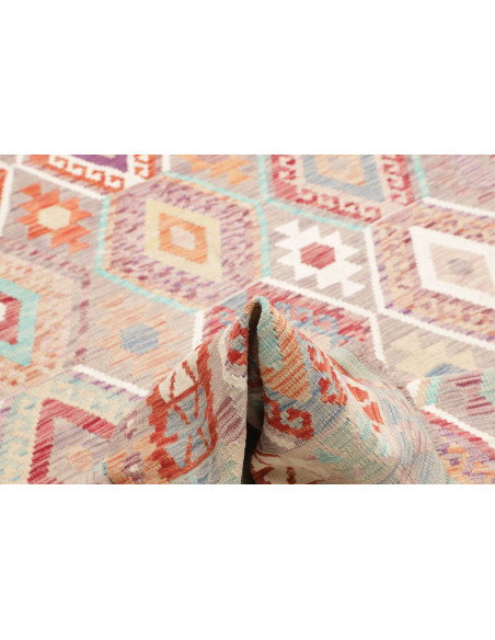 Rug Kilim Afghanistan 183x246 Muted Grey Lavend