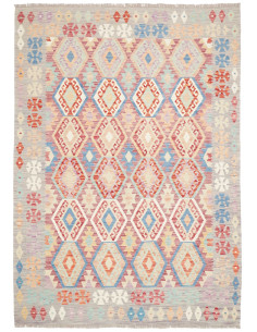 Tappeto Kilim Afghanistan 178x251 Grigio-beige