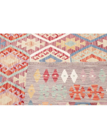 Tappeto Kilim Afghanistan 178x251 Grigio-beige