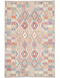Tappeto Kilim Afghanistan 167x248 Grigio Chiaro