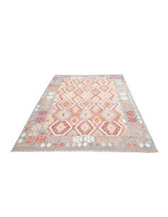Tappeto Kilim Afghanistan 178x256 Azzurro Crema 2