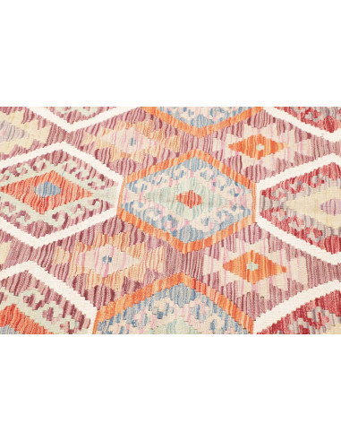 Tappeto Kilim Afghanistan 178x256 Azzurro Crema