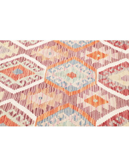 Tappeto Kilim Afghanistan 178x256 Azzurro Crema