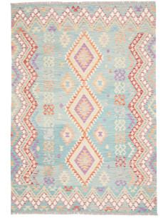 Tappeto Kilim Afghanistan 176x255 Turchese Lava