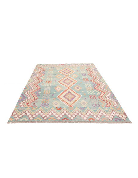 Tappeto Kilim Afghanistan 176x255 Turchese Lava