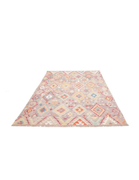 Tappeto Kilim Afghanistan 173x240 Grigio-lavand