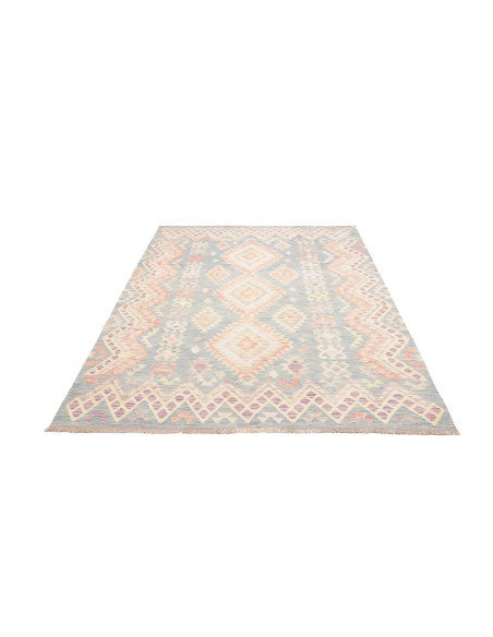 Tappeto Kilim Afghanistan 175x250 Blu Cielo Blu