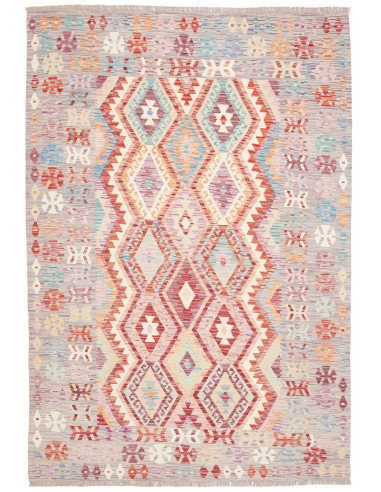 Tappeto Kilim Afghanistan 176x253 Grigio Lavand