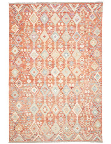 Tappeto Kilim Afghanistan 203x299 Terracotta Sb