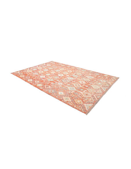 Tappeto Kilim Afghanistan 203x299 Terracotta Sb