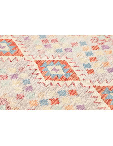Rug Kilim Afghanistan 150x208 Light Grey Pastel