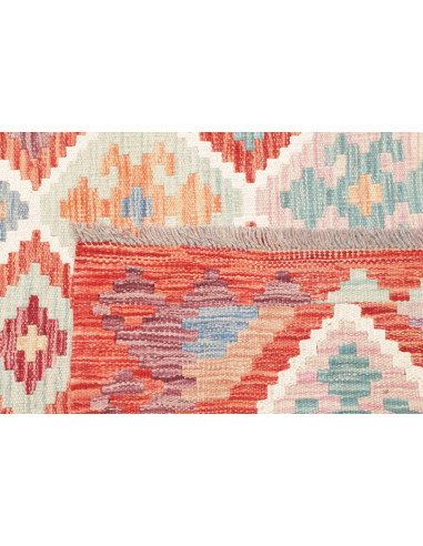 Tappeto Kilim Afghanistan 150x204 Arancione Mul