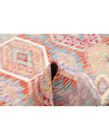 Tappeto Kilim Afghanistan 150x198 Grigio Multic