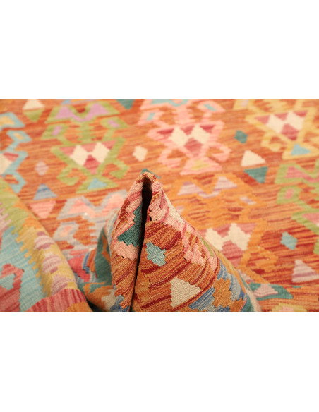 Tappeto Kilim Afghanistan 176x250 Arancio Terra