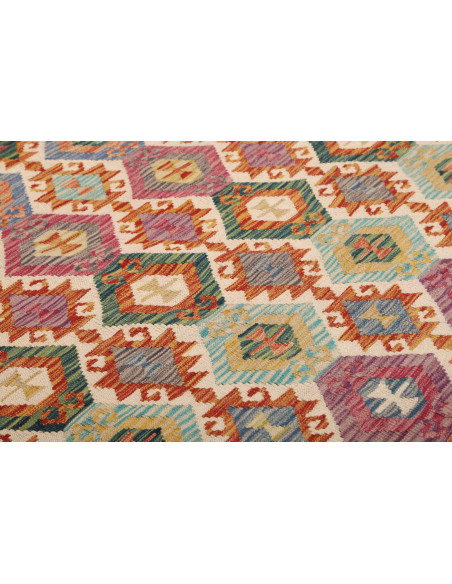 Kilim 198x302 Cm Kilim, Afghanistan, Lana Cardata A Mano