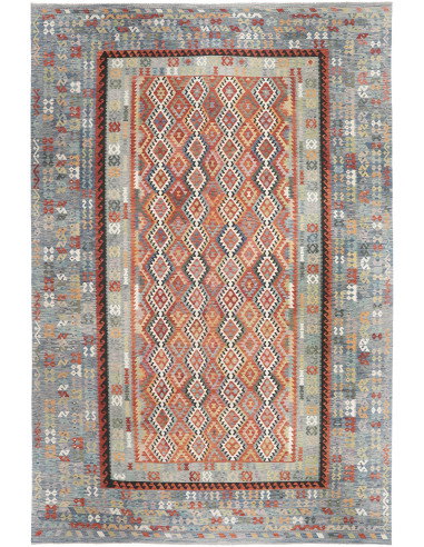 Rug Kilim Afghanistan 403x601 Blue-grey Terraco
