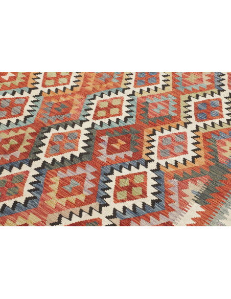 Rug Kilim Afghanistan 403x601 Blue-grey Terraco