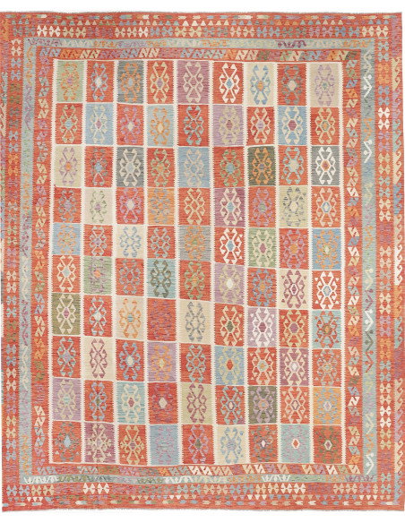 Tappeto Kilim Afghanistan 413x495 Arancio Terra