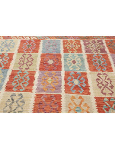 Tappeto Kilim Afghanistan 413x495 Arancio Terra
