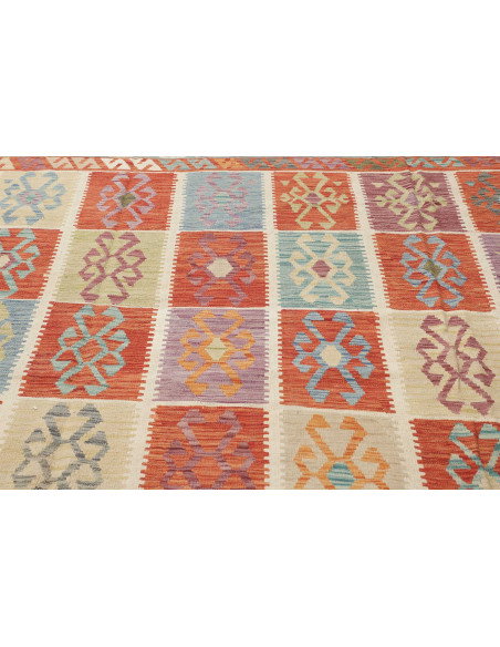 Tappeto Kilim Afghanistan 413x495 Arancio Terra